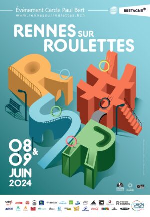 Affiche Rennes sur Roulettes 2024